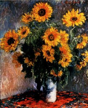 Monet, Claude Oscar : Sunflowers